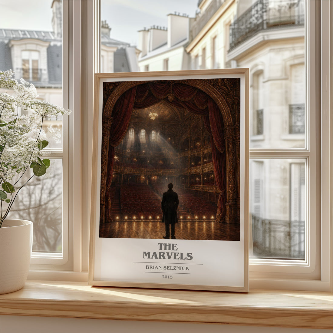 The Marvels book cover poster colour and style options – Brian Selznick book art