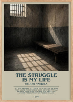 The Struggle Is My Life Bookish Wall Art by Nelson Mandela