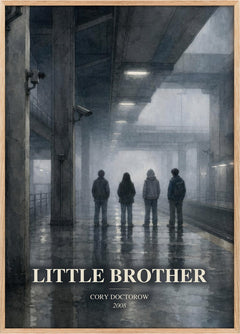 Little Brother Book Watercolour Illustration by Cory Doctorow