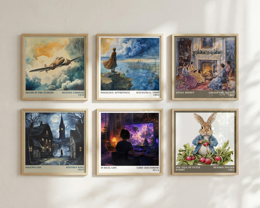 In Real Life literary art print colour and style options – Cory Doctorow book art