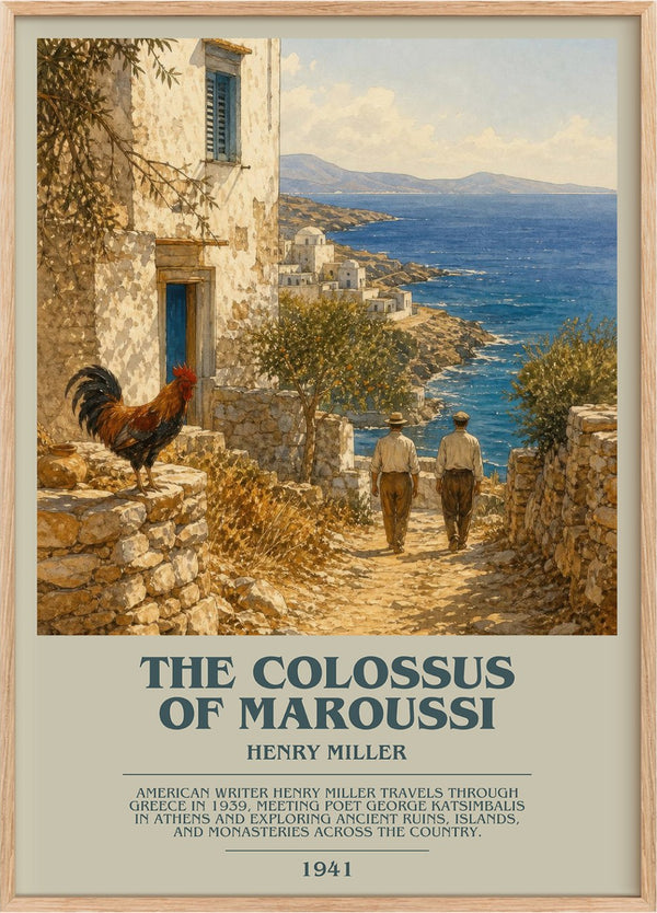 The Colossus of Maroussi Bookish Wall Art by Henry Miller