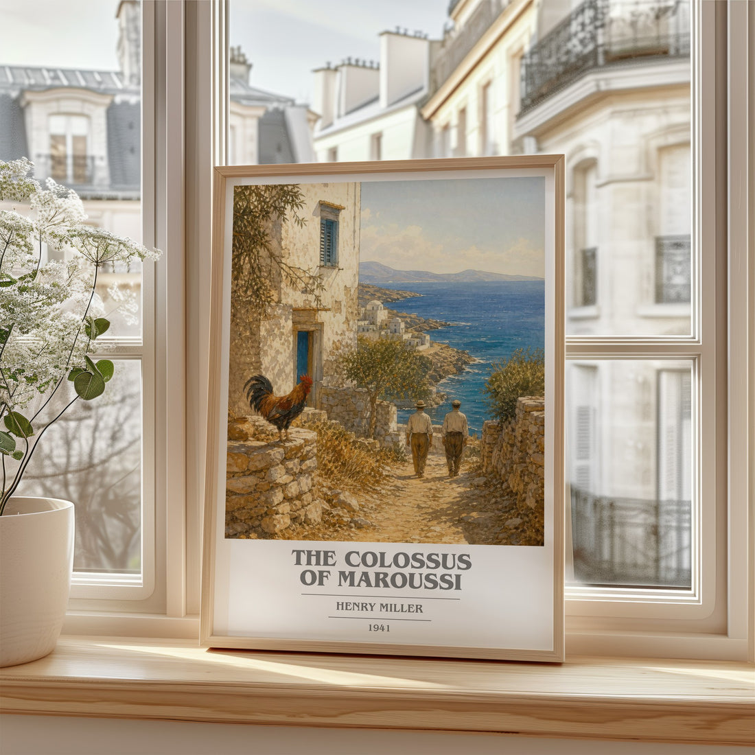 The Colossus of Maroussi book cover poster colour and style options – Henry Miller book art