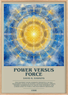 Power versus force Bookish Wall Art by David R. Hawkins