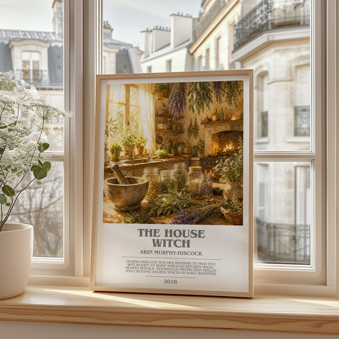 The House Witch bookish poster colour and style options – Arin Murphy-Hiscock book art