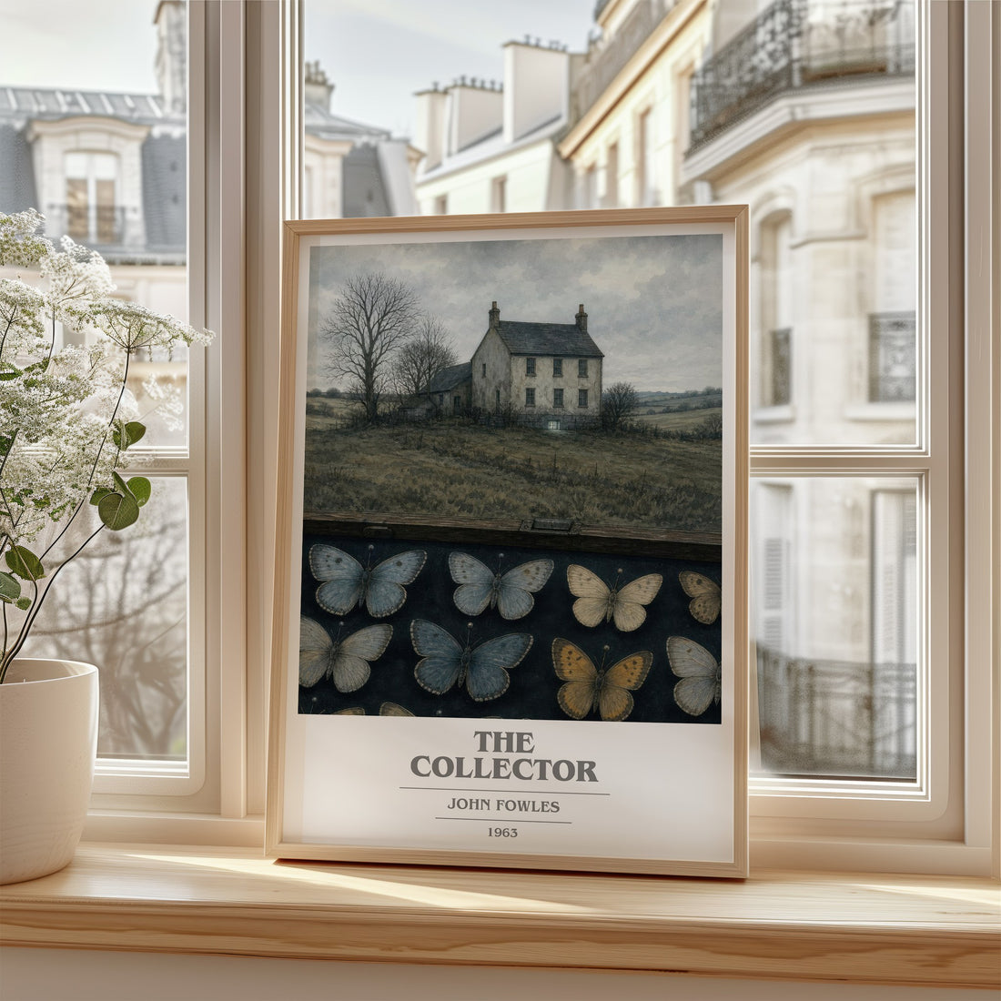 The Collector book cover poster colour and style options – John Fowles book art