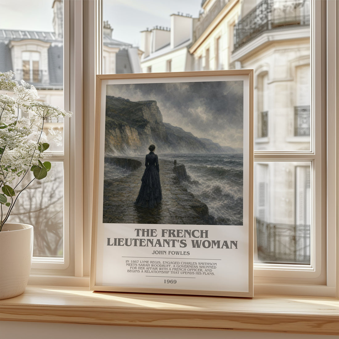 The French Lieutenant's Woman bookish poster colour and style options – John Fowles book art