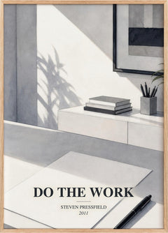 Do the Work Book Watercolour Illustration by Steven Pressfield