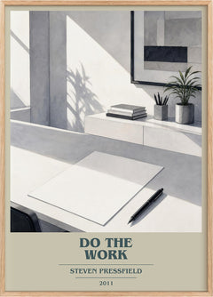 Do the Work Book Cover Poster by Steven Pressfield