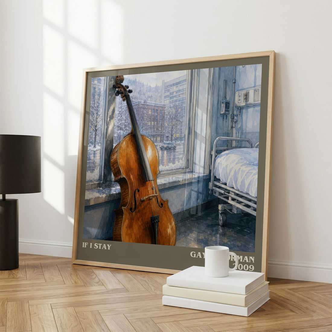 If I Stay literary print framed by window – literary home decor