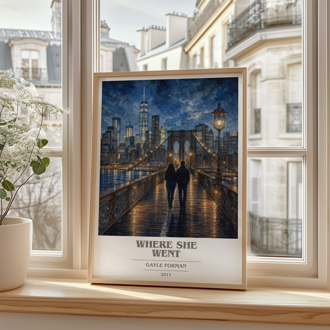 Where She Went book cover poster colour and style options – Gayle Forman book art