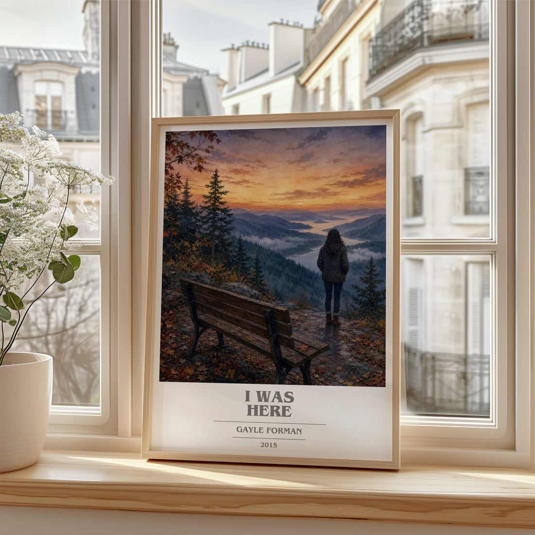 I Was Here book cover poster colour and style options – Gayle Forman book art