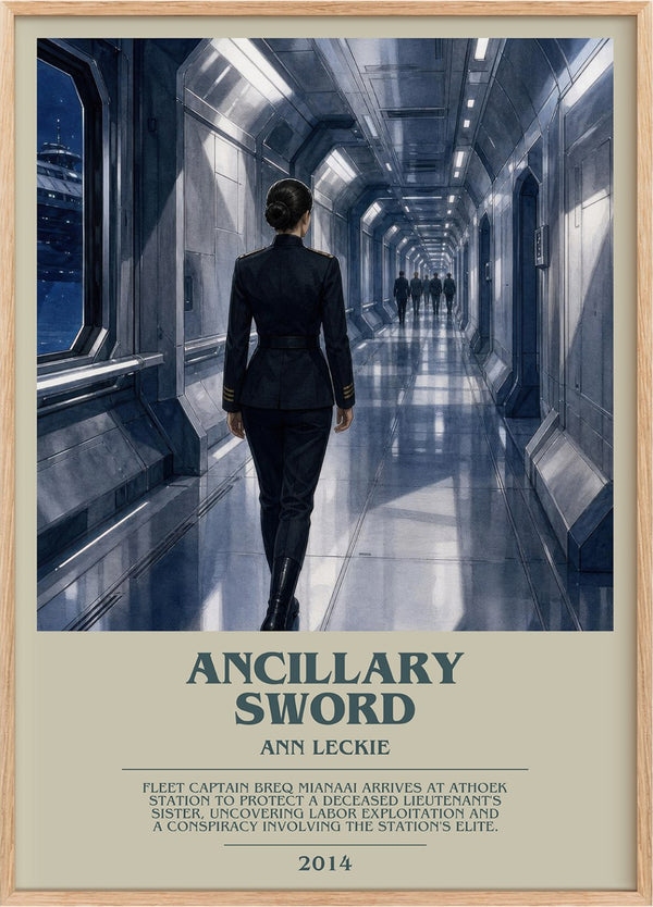 Ancillary Sword Bookish Wall Art by Ann Leckie