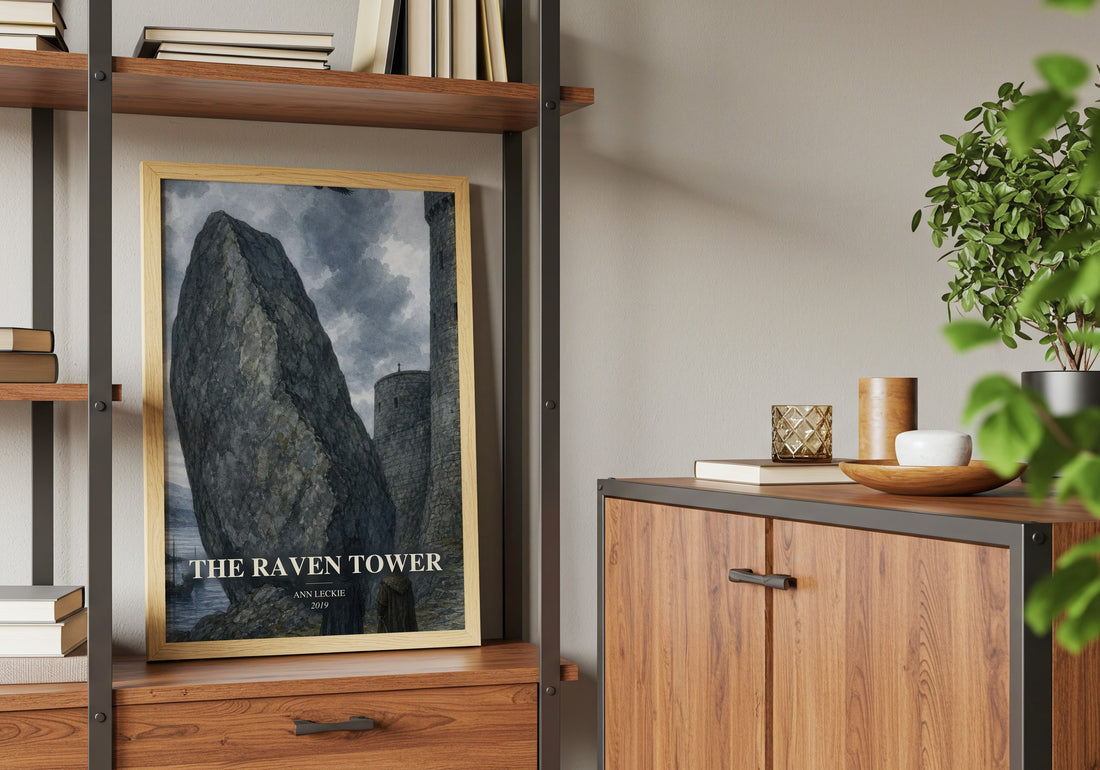 The Raven Tower book watercolour illustration paper finish options – matte satin gloss