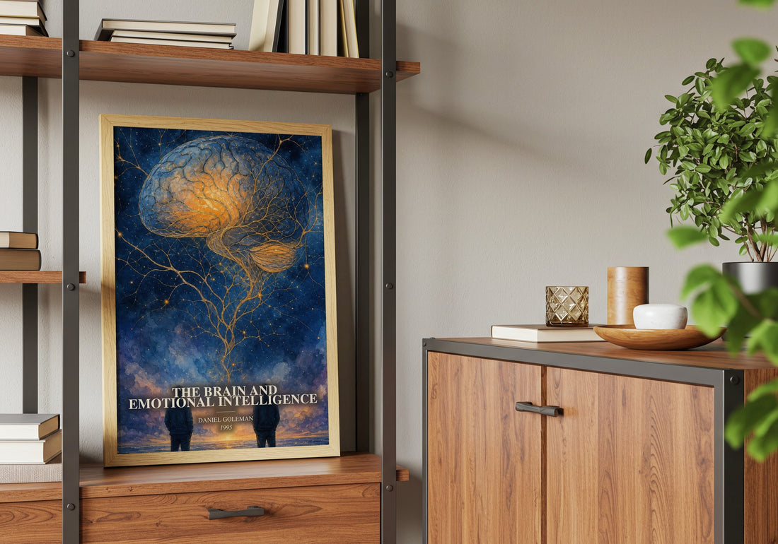 The brain and emotional intelligence book watercolour illustration paper finish options – matte satin gloss