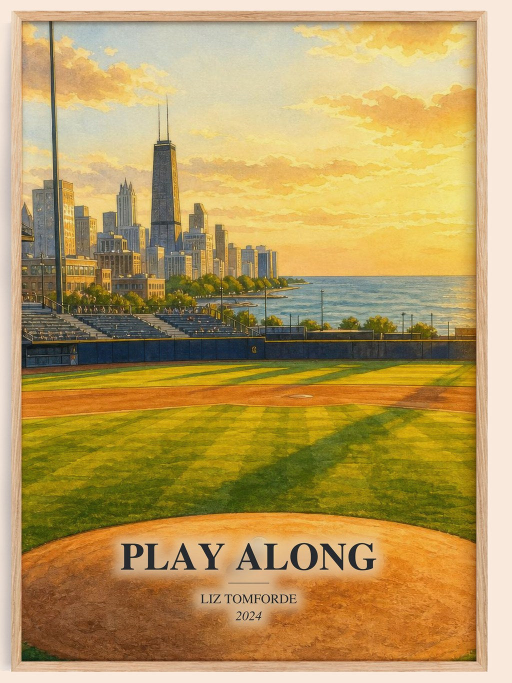 Play Along watercolour book poster by Liz Tomforde – framed literary art print