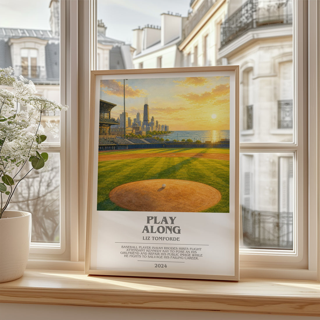 Play Along bookish poster colour and style options – Liz Tomforde book art