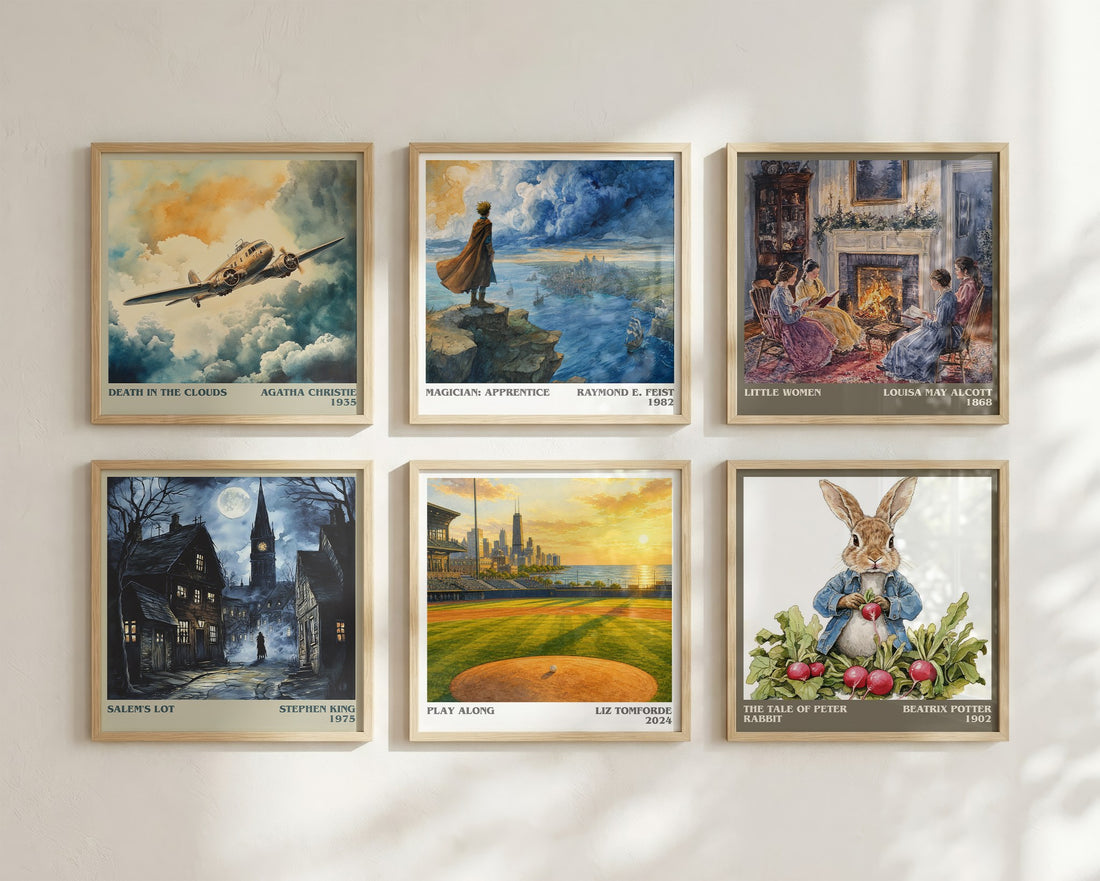 Play Along literary art print colour and style options – Liz Tomforde book art