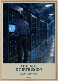 The Art of Intrusion Book Cover Poster by Kevin D. Mitnick