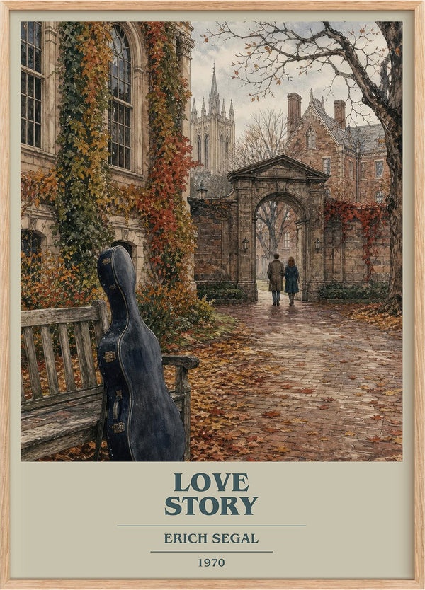 Love Story Book Cover Poster by Erich Segal