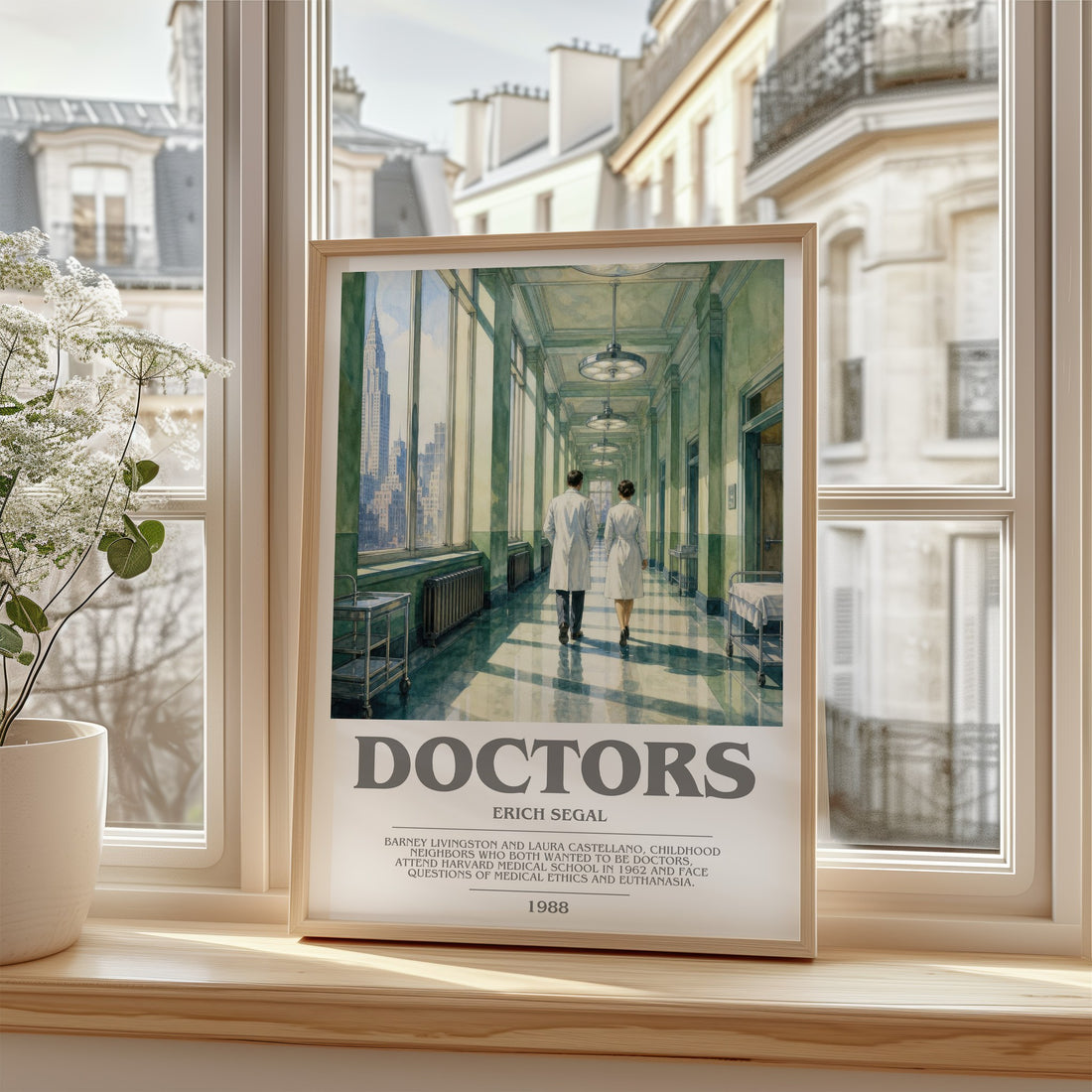 Doctors bookish poster colour and style options – Erich Segal book art