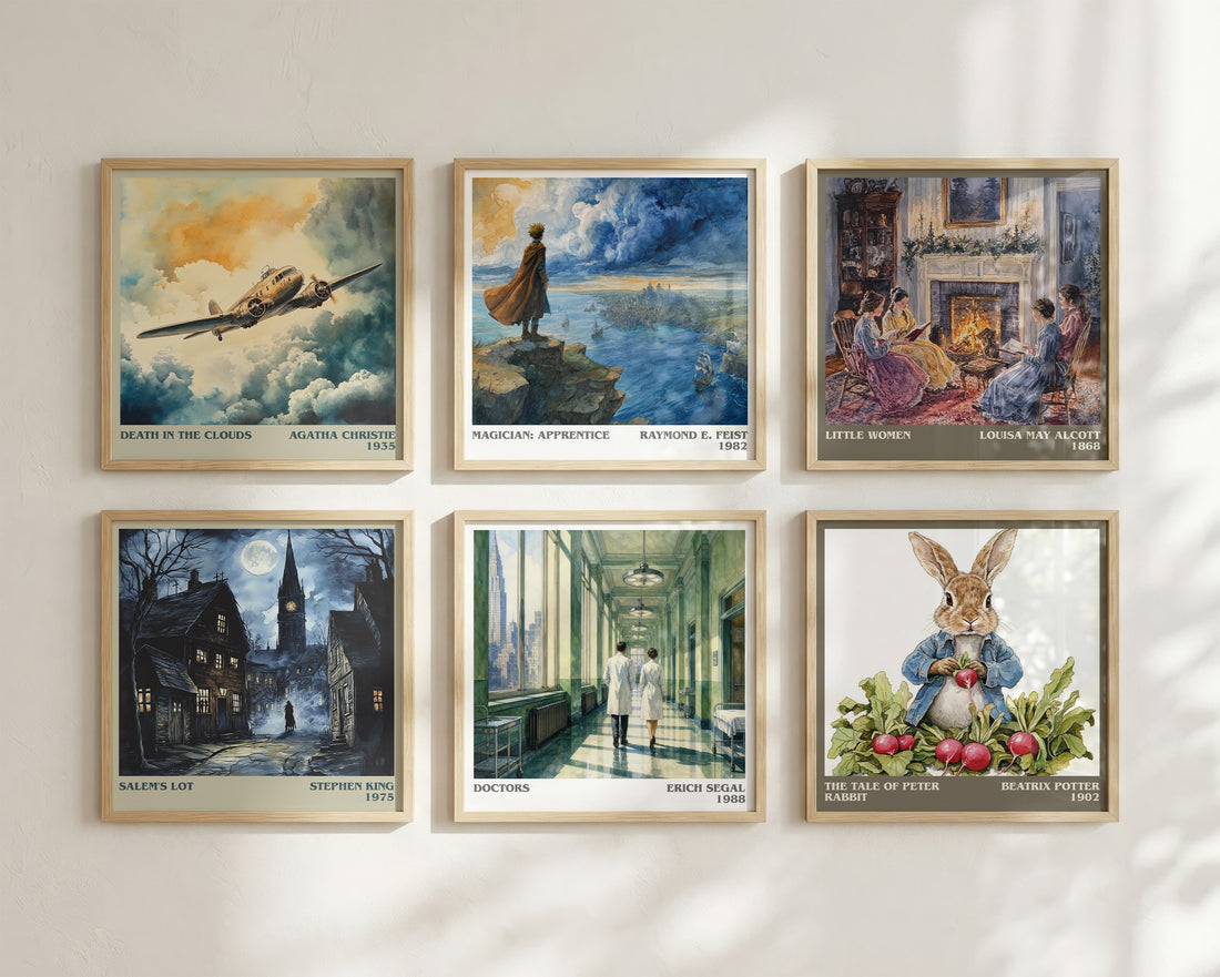 Doctors literary art print colour and style options – Erich Segal book art