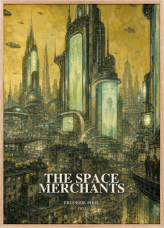The Space Merchants Book Watercolour Illustration by Frederik Pohl