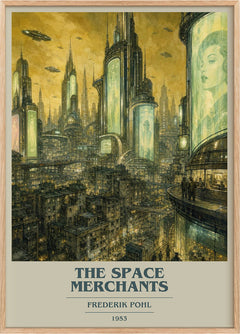 The Space Merchants Book Cover Poster by Frederik Pohl
