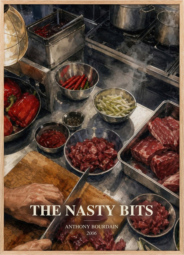 The Nasty Bits Book Watercolour Illustration by Anthony Bourdain