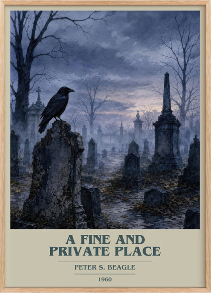 A Fine and Private Place Book Cover Poster by Peter S. Beagle