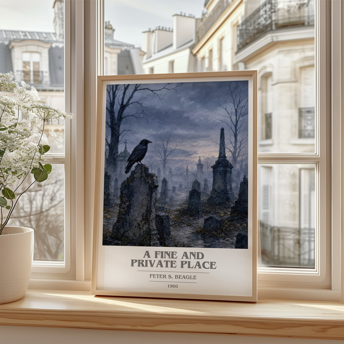 A Fine and Private Place book cover poster colour and style options – Peter S. Beagle book art