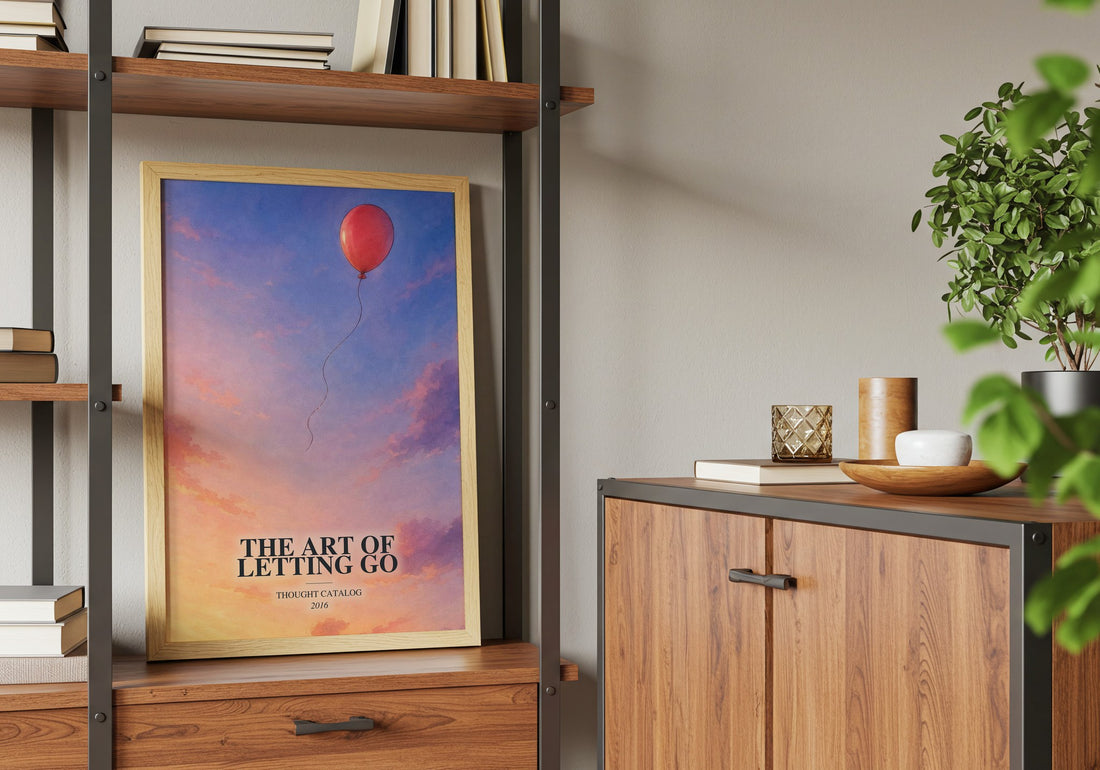 The Art of Letting Go book watercolour illustration paper finish options – matte satin gloss