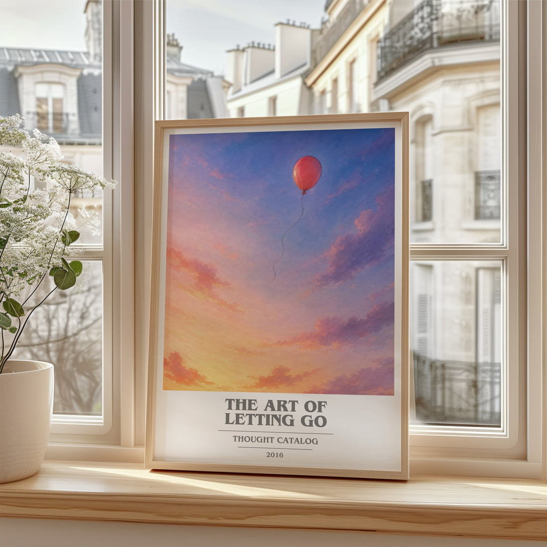 The Art of Letting Go book cover poster colour and style options – Thought Catalog book art