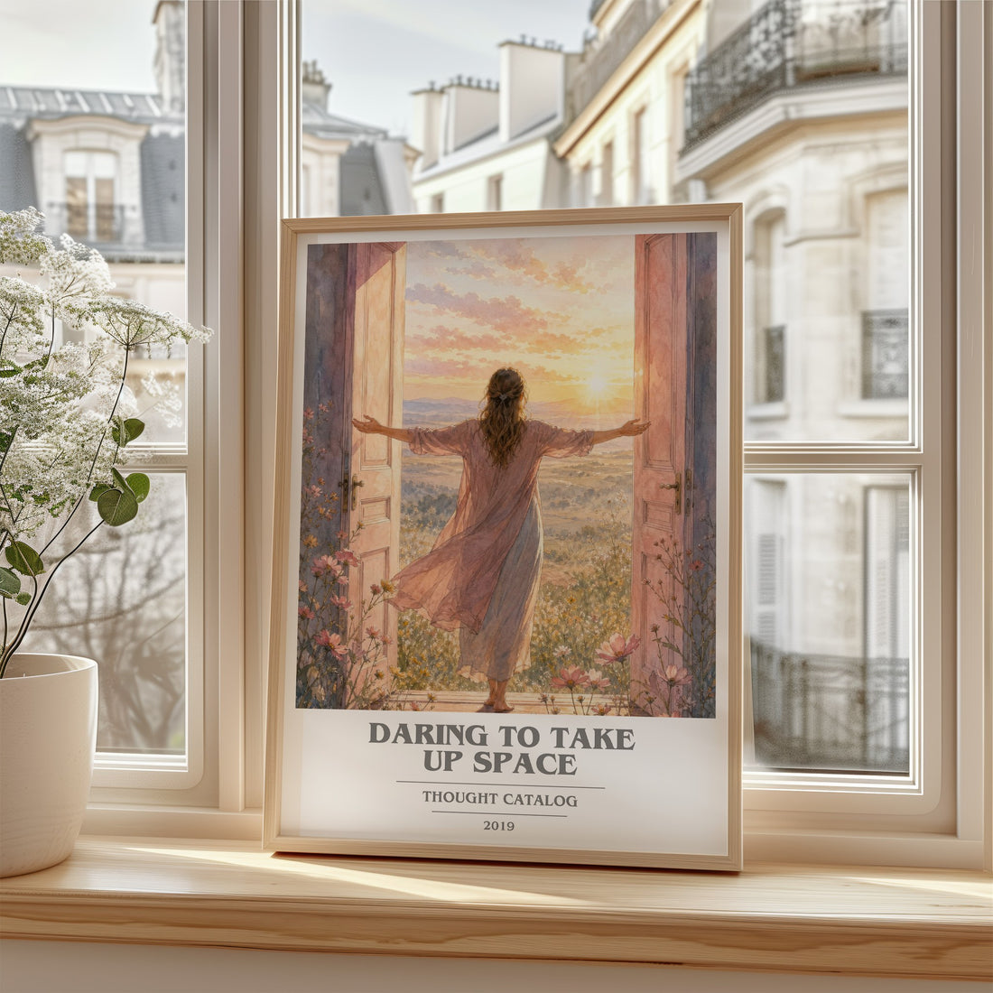 Daring To Take Up Space book cover poster colour and style options – Thought Catalog book art
