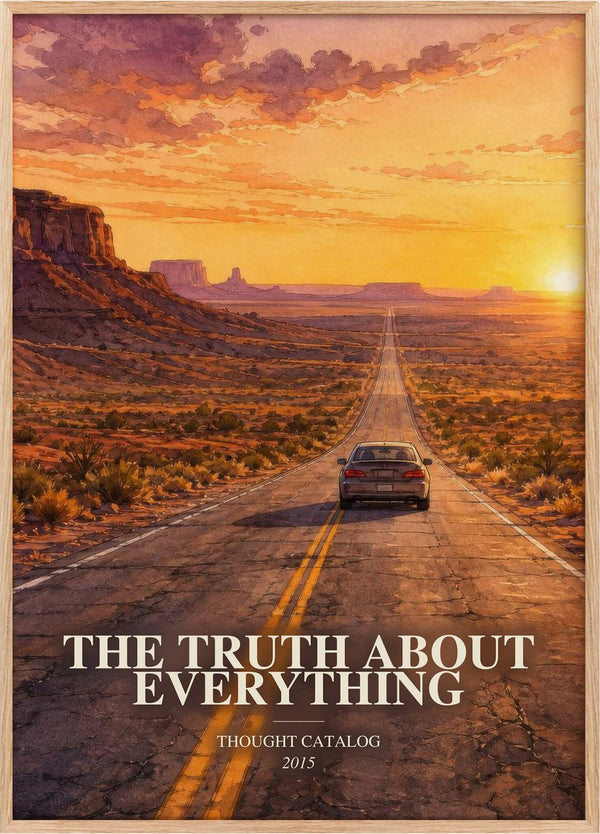 Truth About Everything Book Watercolour Illustration by T. Catalog