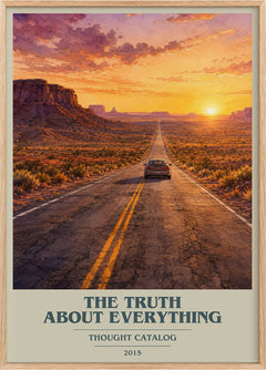 The Truth About Everything Book Cover Poster by Thought Catalog