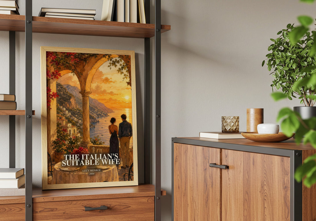 The Italian's Suitable Wife book watercolour illustration paper finish options – matte satin gloss