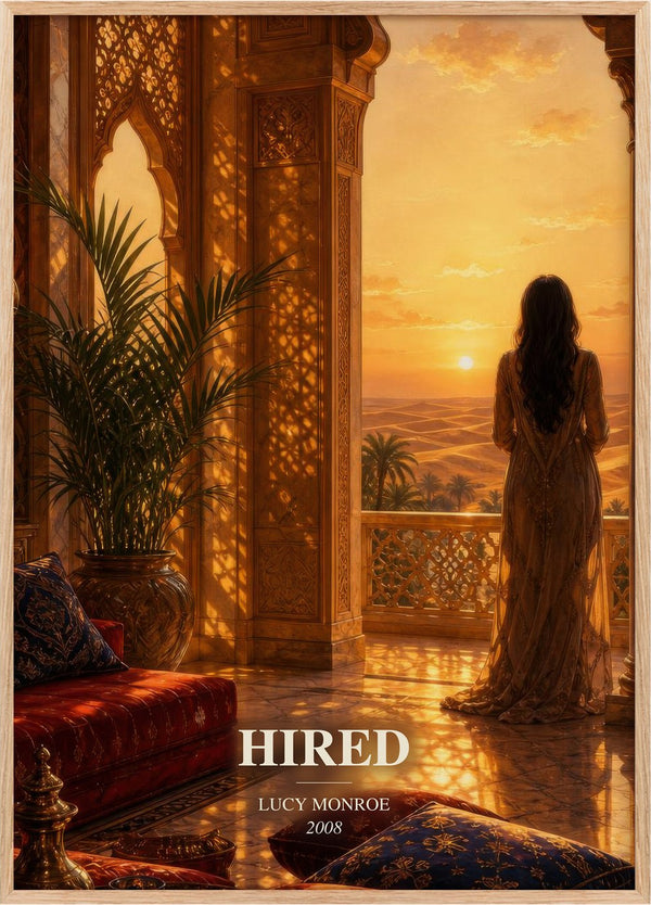 Hired Book Watercolour Illustration by Lucy Monroe