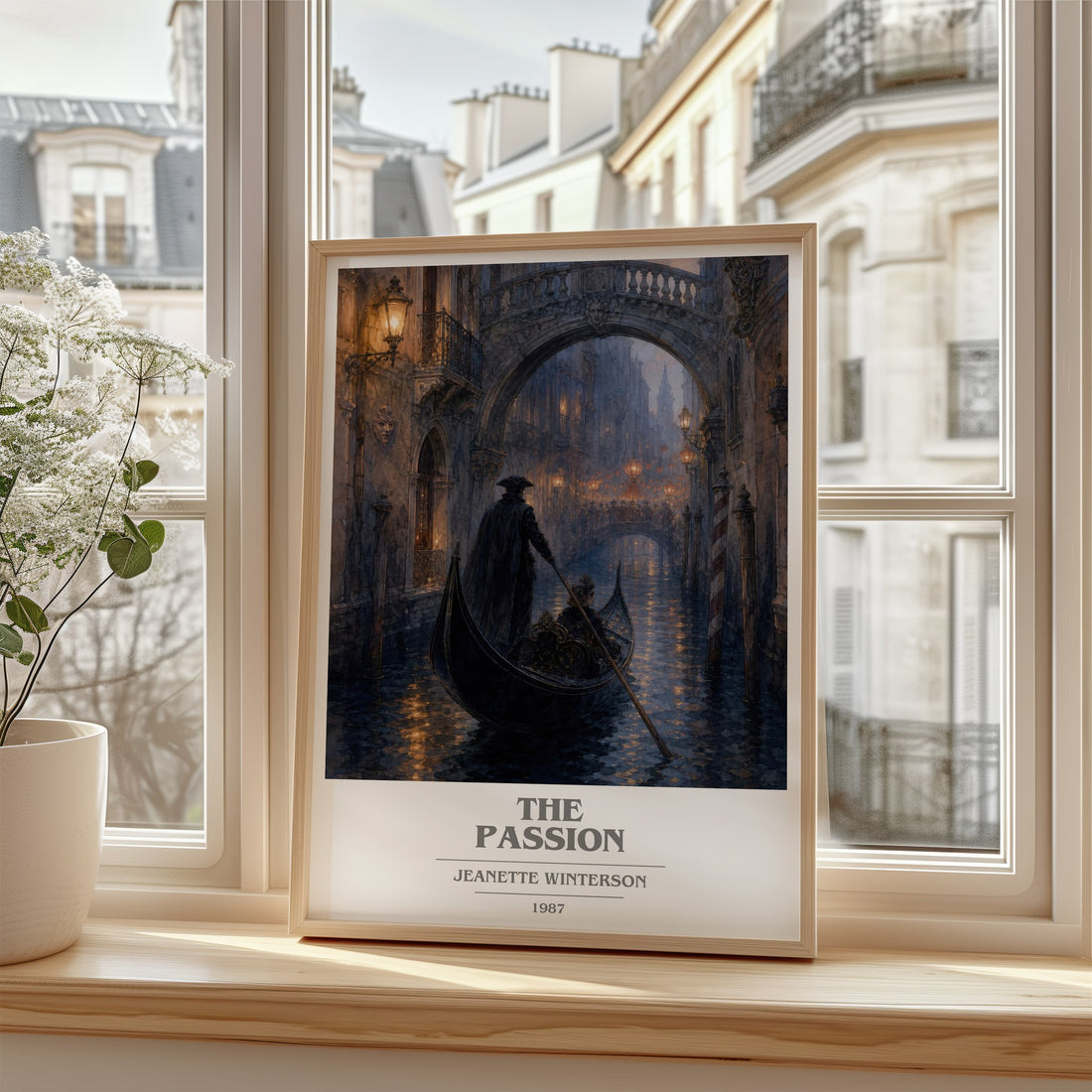 The passion book cover poster colour and style options – Jeanette Winterson book art