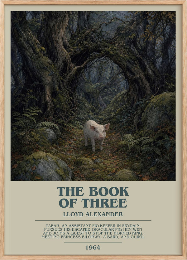 The Book Of Three Bookish Wall Art by Lloyd Alexander