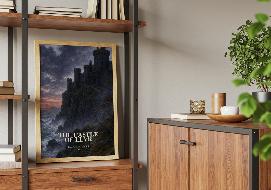 The Castle of Llyr book watercolour illustration paper finish options – matte satin gloss