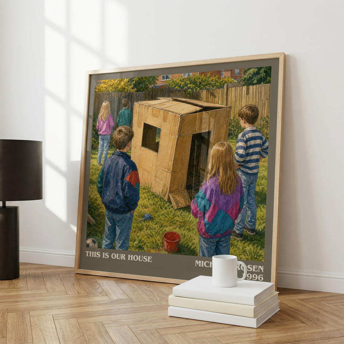 This is our house literary print framed by window – literary home decor