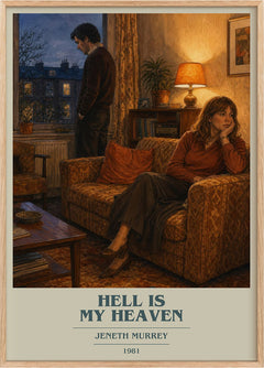 Hell is my heaven Book Cover Poster by Jeneth Murrey
