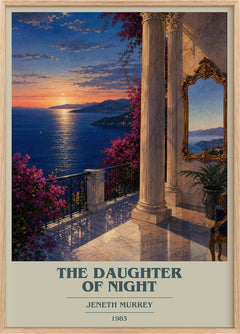 The daughter of night Book Cover Poster by Jeneth Murrey