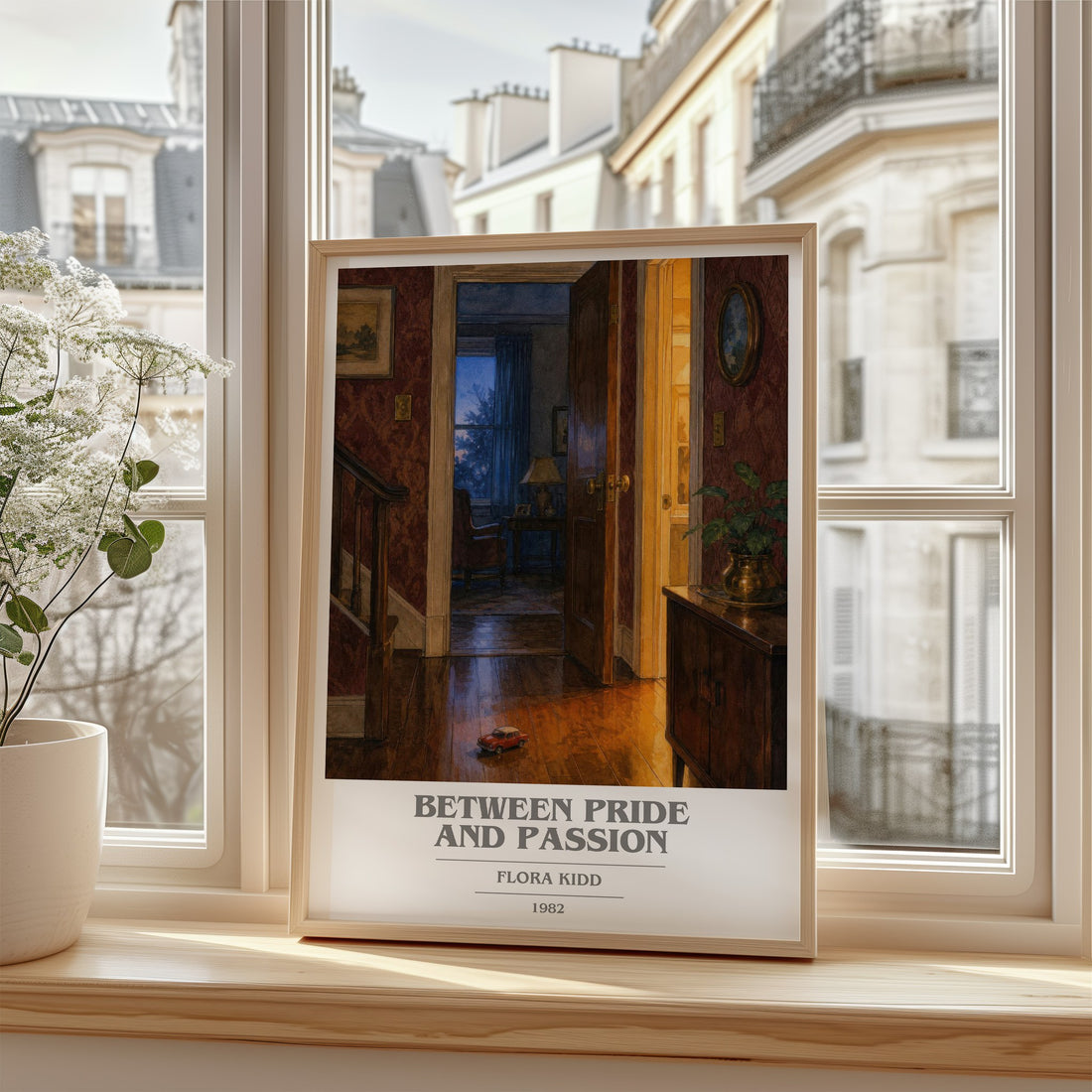Between Pride and Passion book cover poster colour and style options – Flora Kidd book art