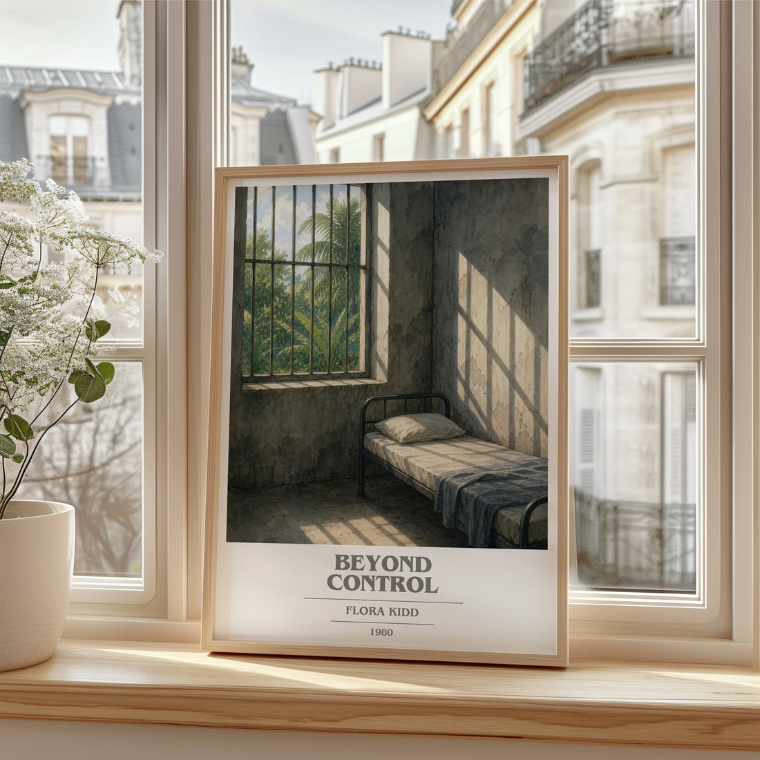 Beyond Control book cover poster colour and style options – Flora Kidd book art