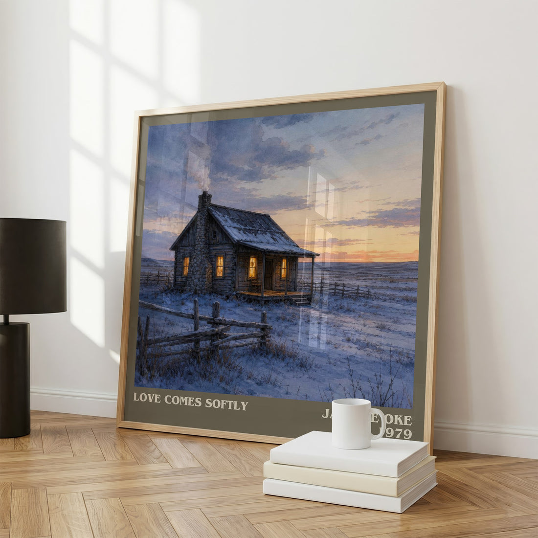 Love Comes Softly literary print framed by window – literary home decor