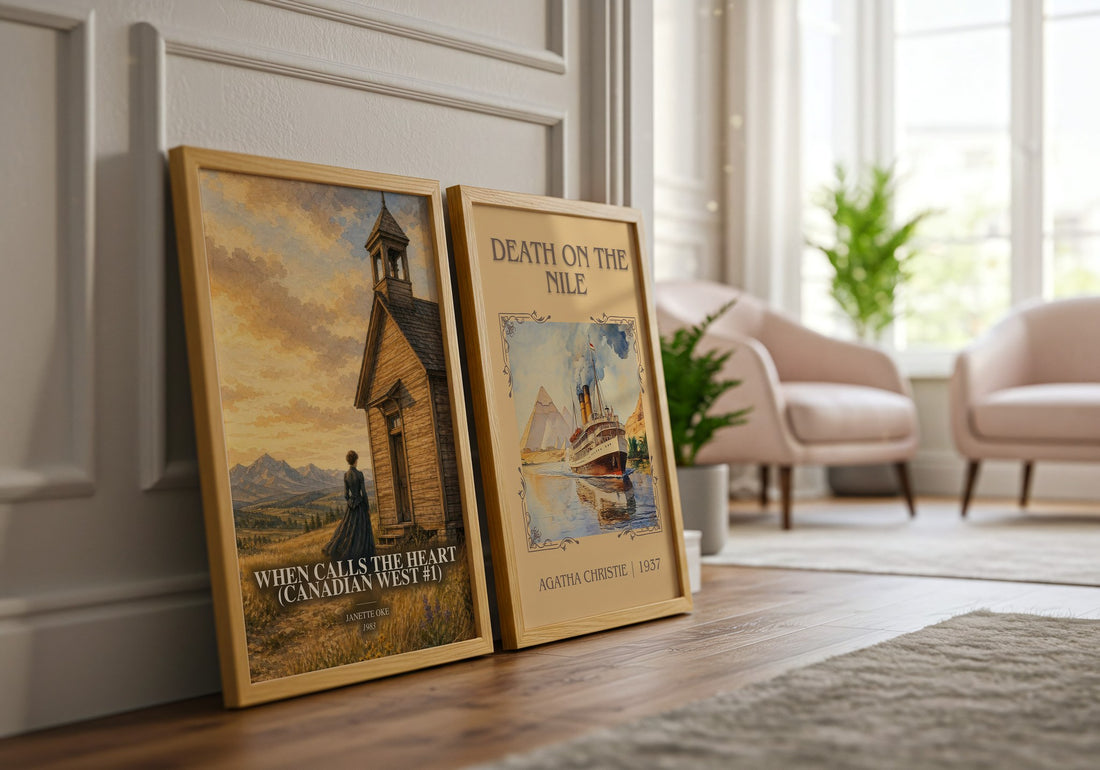 When Calls the Heart (Canadian West #1) watercolour print framed by window – literary home decor