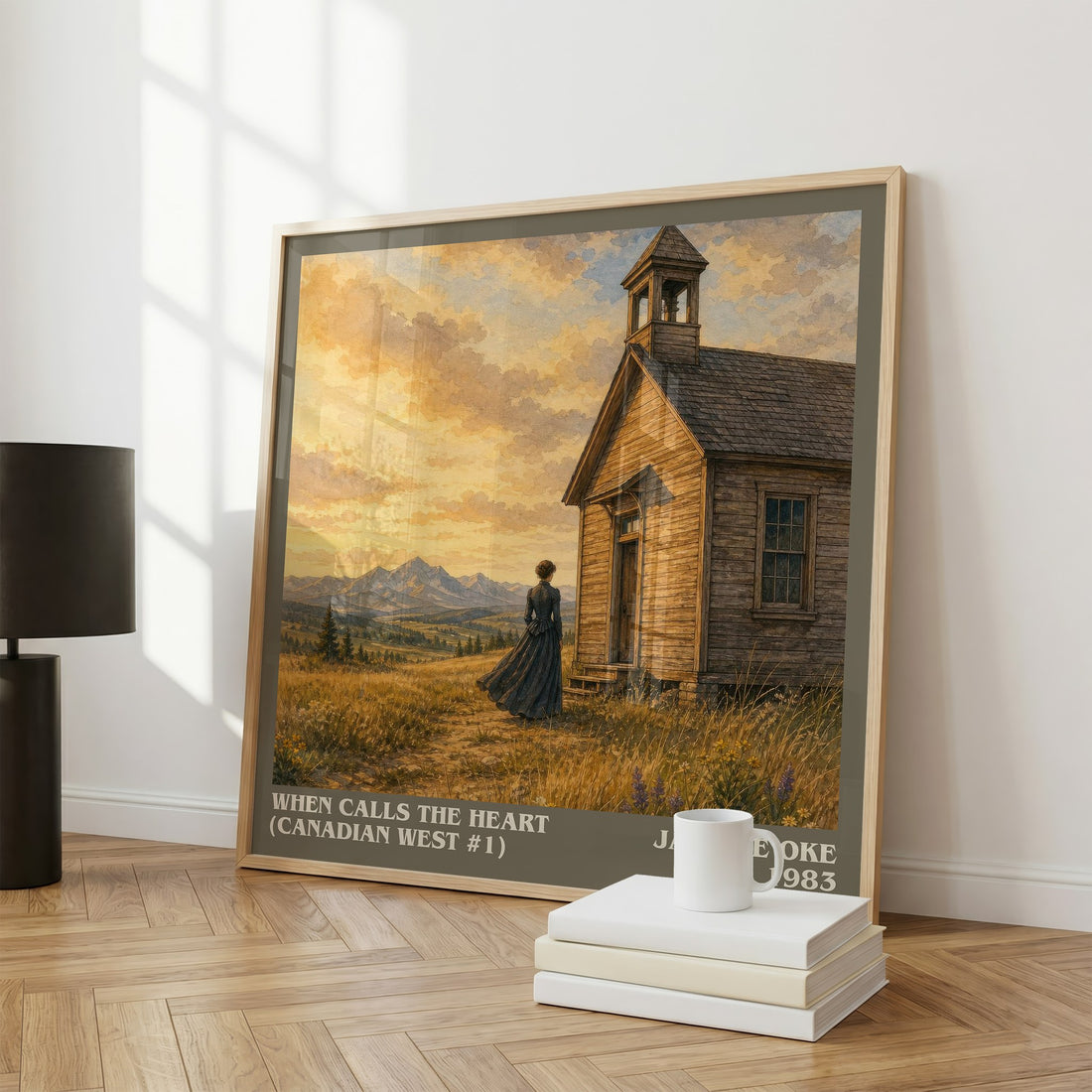 When Calls the Heart (Canadian West #1) literary print framed by window – literary home decor