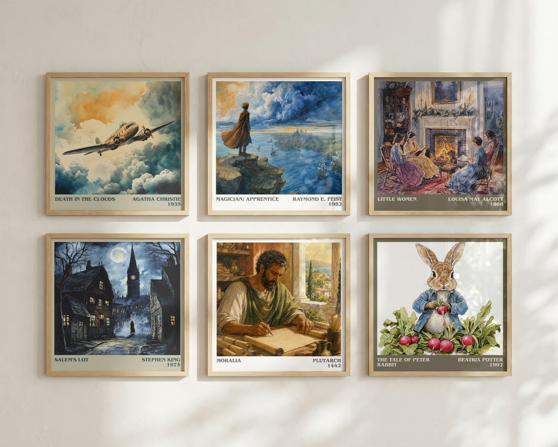 Moralia literary art print colour and style options – Plutarch book art