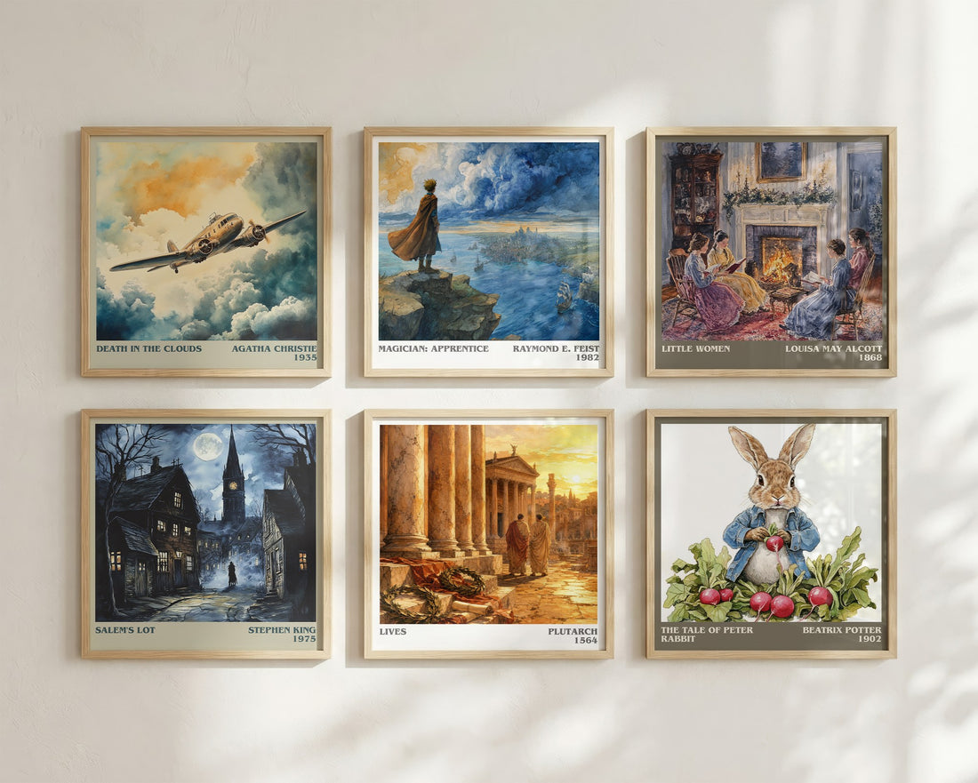 Lives literary art print colour and style options – Plutarch book art